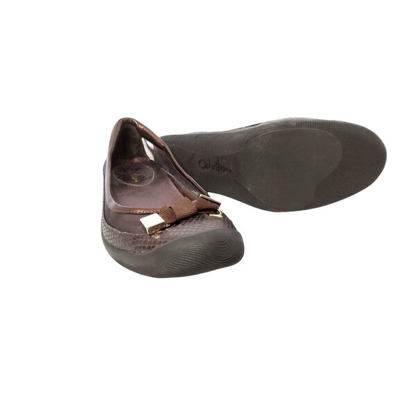 Womens Cole Haan Leather and Mesh Brown Slip On Flats. Size 6B - Picture 6 of 6